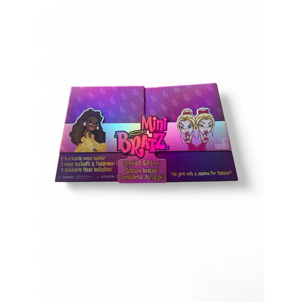 NWT MGA Mini Bratz Holiday 2 Pack Set Felicia &  Kirstee & Kaycee Limited Sealed
